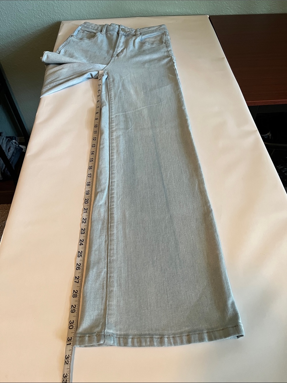 Risen Jeans Wide Leg Flare High Rise Size 7/28 - Picture 7 of 16